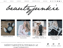 Tablet Screenshot of beautyjunkie.hu